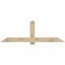 Ekena Millwork Eugene Rough Sawn Timber Gable Bracket, Douglas Fir, 84"W x 28"H x 4"D x 6"F, 8/12 Pitch GBW084X28X0406EUG00RDF - alternate 1